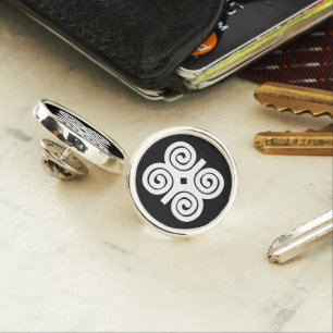 Dwennimmen Strength Humility Adinkra Symbol Lapel Pin