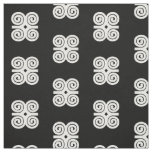 Dwennimmen Strength|Humility White Adinkra Symbol Fabric