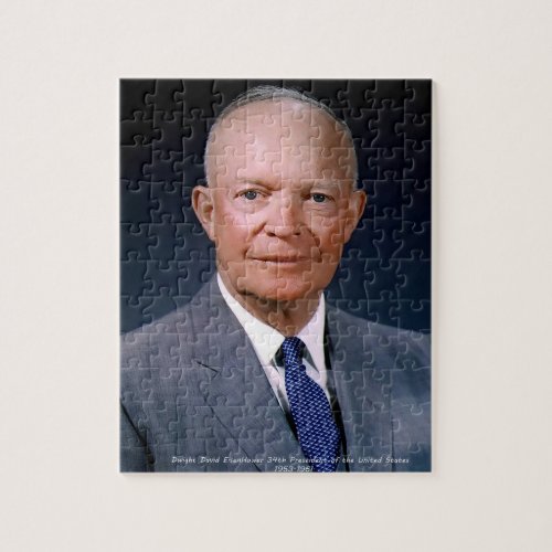 Dwight  D Eisenhower 34th President Jigsaw Puzzle