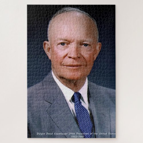 Dwight  D Eisenhower 34th President Jigsaw Puzzle