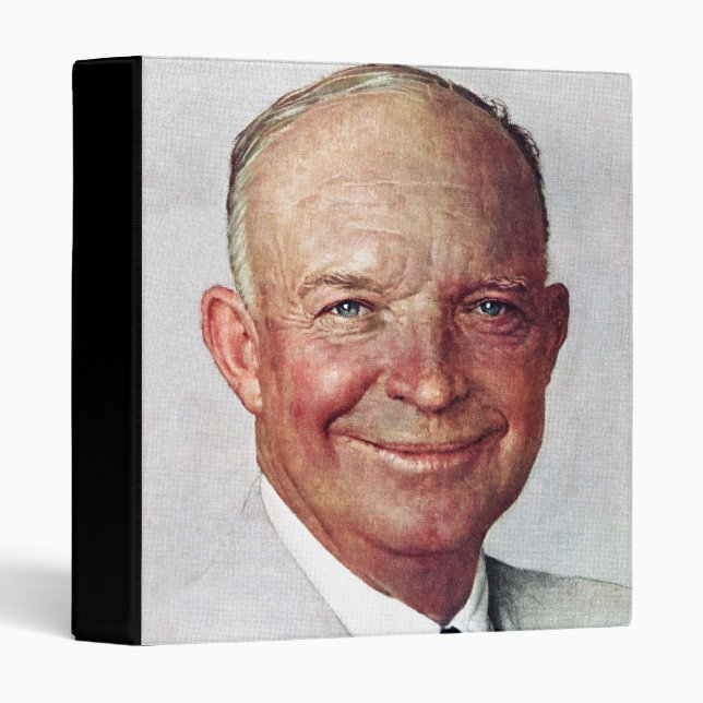 Dwight D. Eisenhower 3 Ring Binder (Front/Spine)