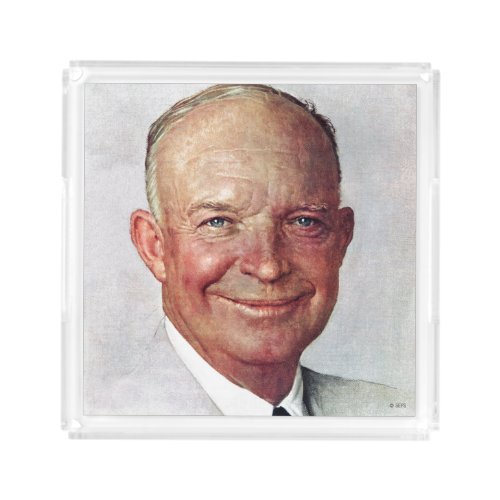 Dwight D Eisenhower Acrylic Tray