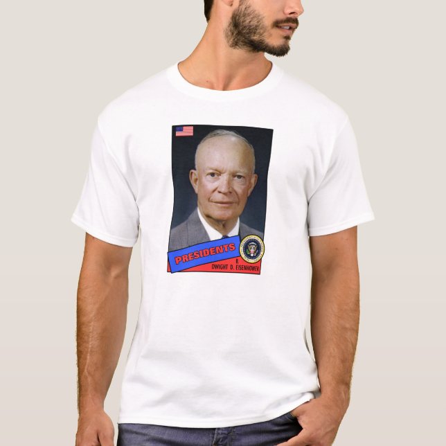 Dwight D. Eisenhower Baseball Card T-Shirt (Front)