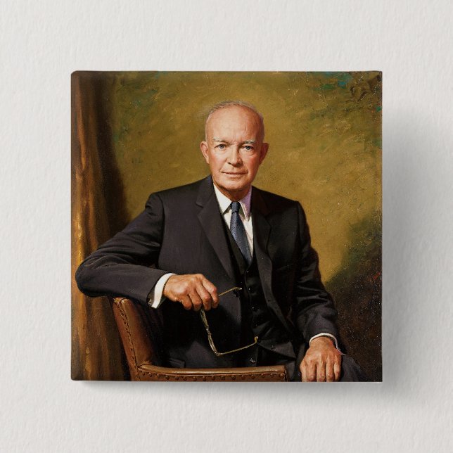 Dwight D. Eisenhower Button (Front)