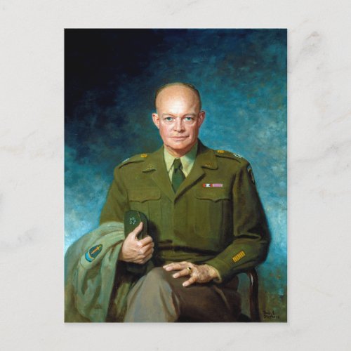 Dwight D Eisenhower by Thomas Edgar Stephens 1947 Postcard