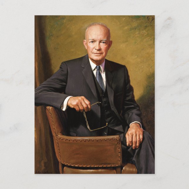 Dwight D. Eisenhower Postcard (Front)