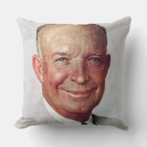 Dwight D Eisenhower Throw Pillow