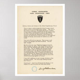Dwight D. Eisenhower's Order of the Day (1944) Poster