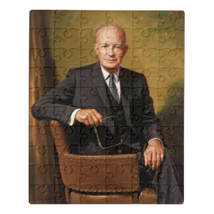 Dwight Eisenhower American President Portrait Jigsaw Puzzle