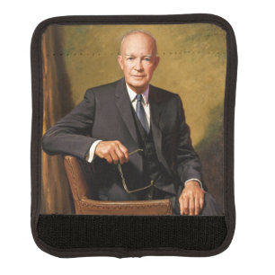 Dwight Eisenhower American President Portrait  Luggage Handle Wrap