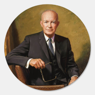 Dwight Eisenhower American President Portrait Sign