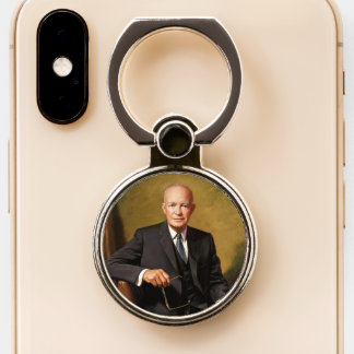 Dwight Eisenhower President American Portrait Phone Ring Stand