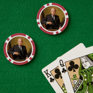 Dwight Eisenhower President American Portrait   Poker Chips