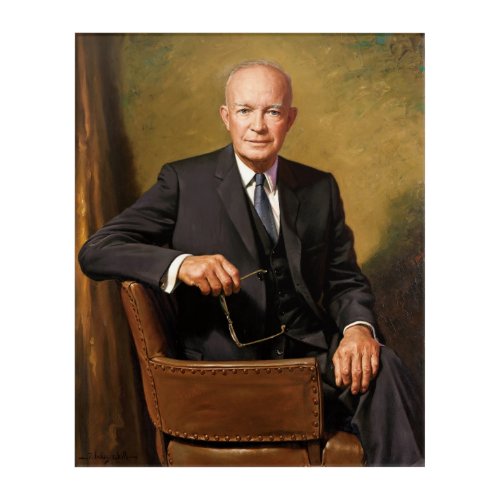 Dwight Eisenhower President White House 1960   Acrylic Print