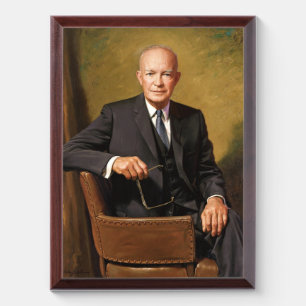 Dwight Eisenhower President White House Portrait Award Plaque