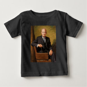 Dwight Eisenhower President White House Portrait Baby T-Shirt