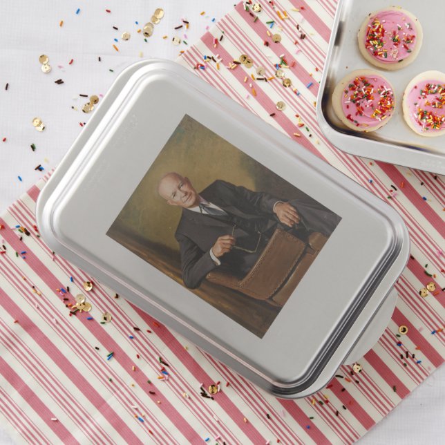 Dwight Eisenhower President White House Portrait   Cake Pan (In Situ)
