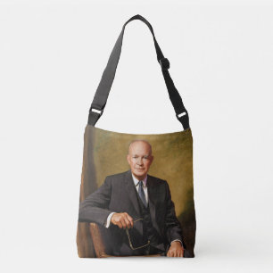 Dwight Eisenhower President White House Portrait   Crossbody Bag