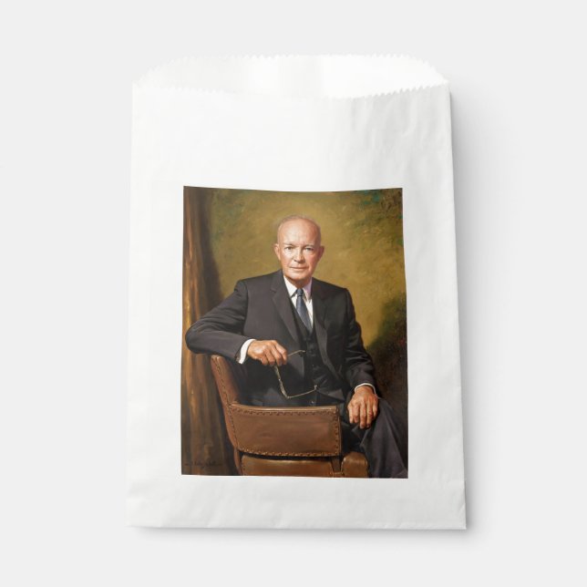 Dwight Eisenhower President White House Portrait   Favor Bag (Front)