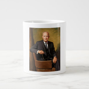 Dwight Eisenhower President White House Portrait   Giant Coffee Mug