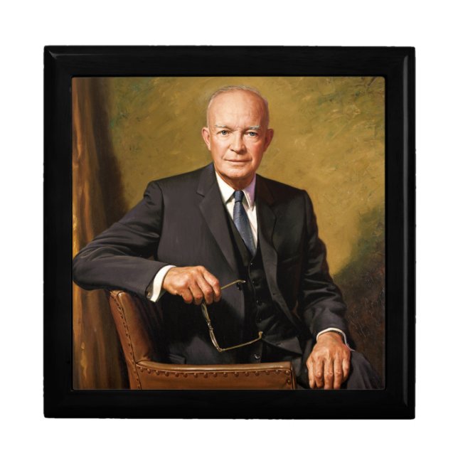 Dwight Eisenhower President White House Portrait   Gift Box (Front)