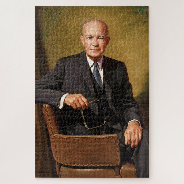 Dwight Eisenhower President White House Portrait   Jigsaw Puzzle (Vertical)