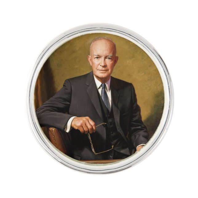Dwight Eisenhower President White House Portrait   Lapel Pin (Front)