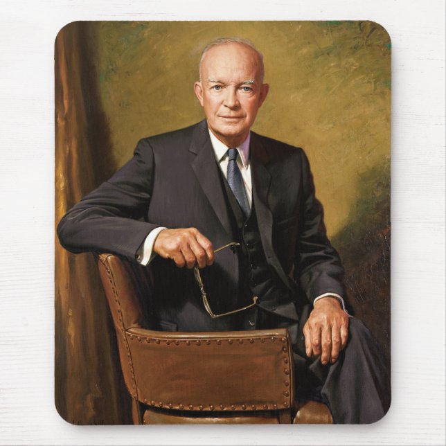 Dwight Eisenhower President White House Portrait   Mouse Pad (Front)