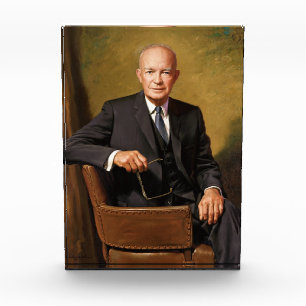 Dwight Eisenhower President White House Portrait   Photo Block