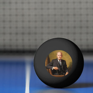 Dwight Eisenhower President White House Portrait   Ping Pong Ball