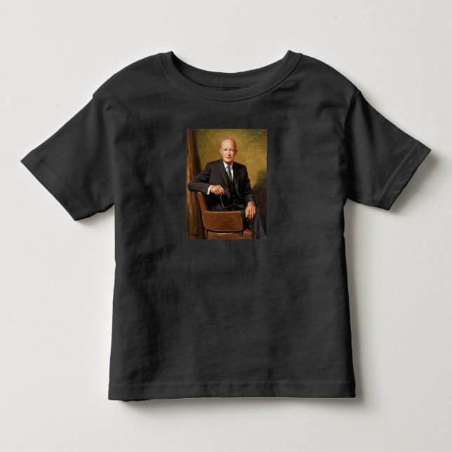 Dwight Eisenhower President White House Portrait   Toddler T-shirt (Front)