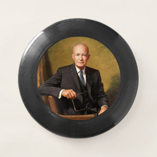 Dwight Eisenhower President White House Portrait   Wham-O Frisbee