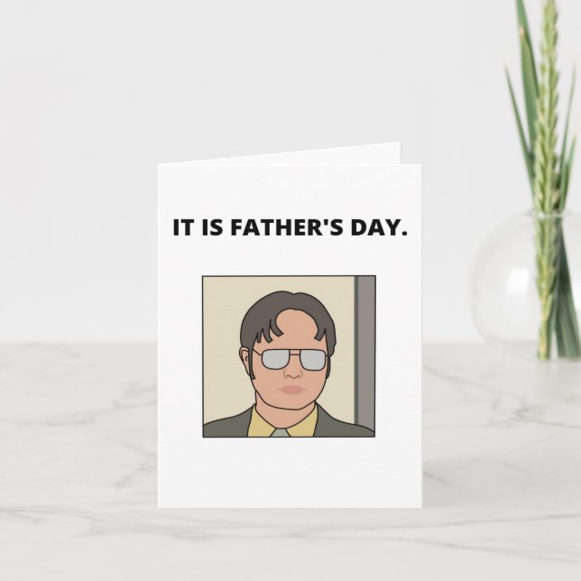 Dwight Shrute Father's Day card (Front)
