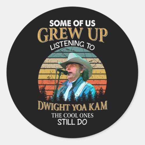 Dwight Yoakam Gift The Cool Ones Still Do Vintage Classic Round Sticker