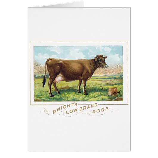 Dwight's Cow Brand Soda Cards (Front)