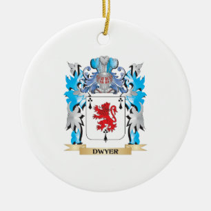 Dwyer Coat of Arms - Family Crest Ceramic Ornament