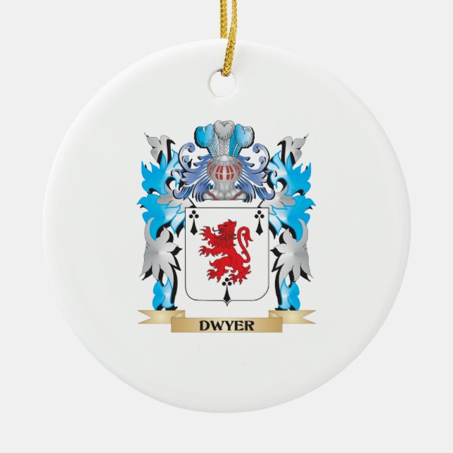 Dwyer Coat of Arms - Family Crest Ceramic Ornament (Front)