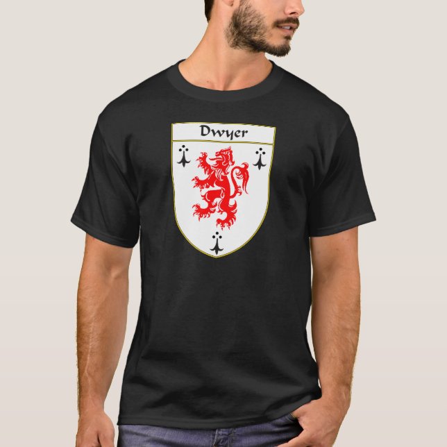 Dwyer Coat of Arms/Family Crest T-Shirt (Front)