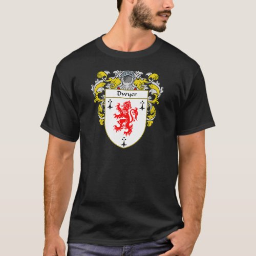 Dwyer Coat of Arms Mantled T_Shirt
