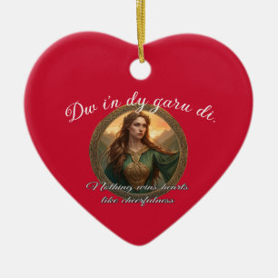 Dwynwen The Patron Saint Of Lovers Ceramic Ornament