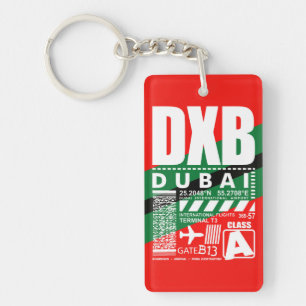 DXB Dubai Airport Keychain