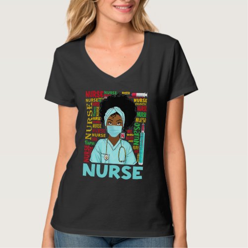 Dy Black Nurse 2020 Costume Black History Month   T_Shirt