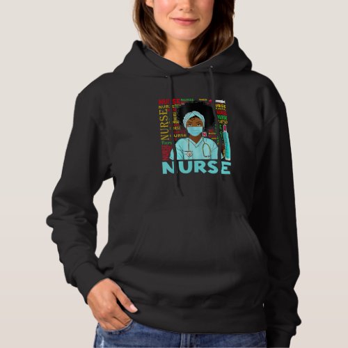 Dy Black Nurse 2022 Costume Black History Month Hoodie