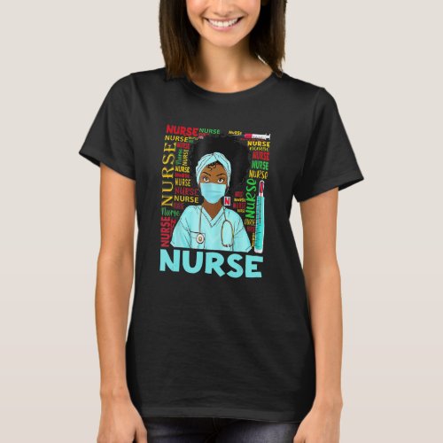 Dy Black Nurse 2022 Costume Black History Month T_Shirt