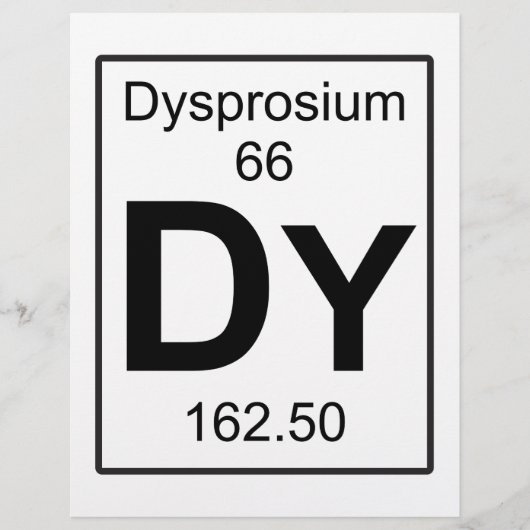 Dy - Dysprosium (Front)