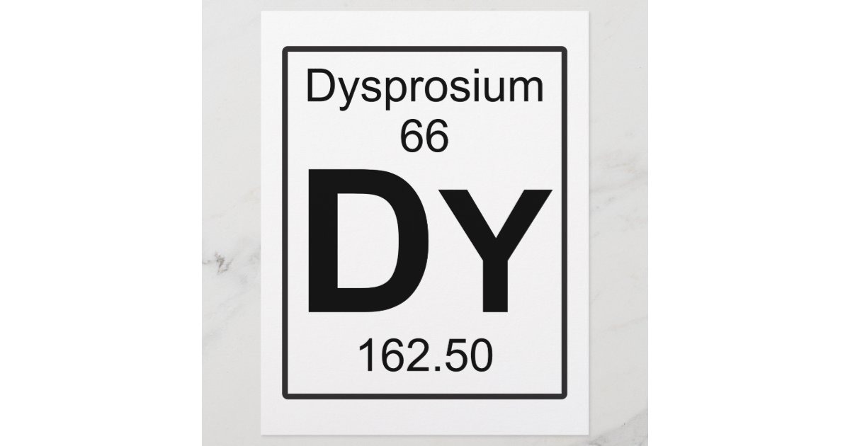 periodic table dysprosium
