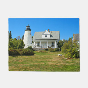 Dyce Head Lighthouse, Castine Maine Door Mat