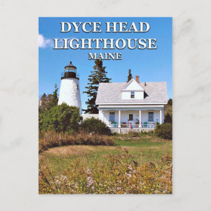 Dyce Head Lighthouse, Maine Postcard