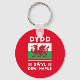 Dydd Gŵyl Dewi Hapus Happy St Davids Day 3 Keychain