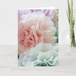 Dyed Coffee Filter Flowers Birthday Card
